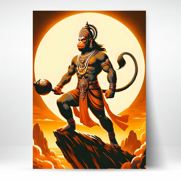 Metal Poster - Lord Hanuman LH09