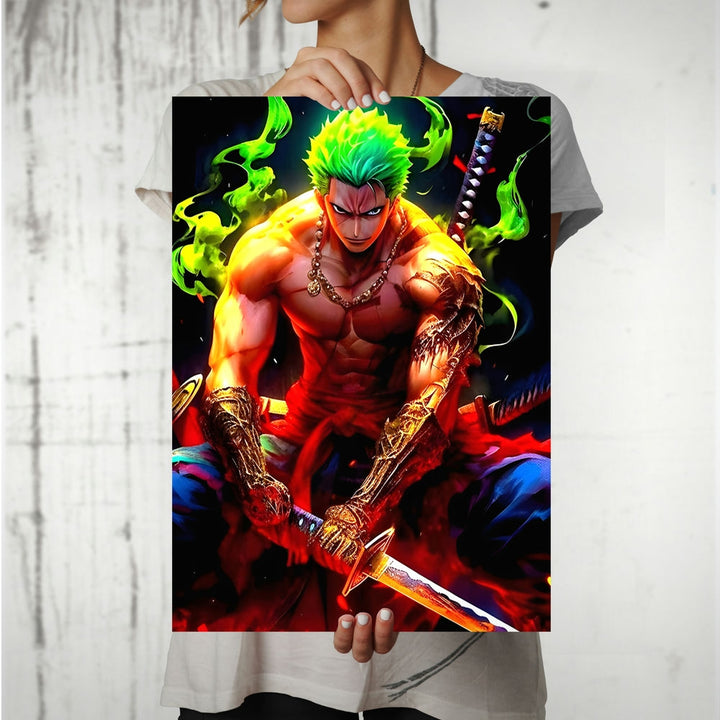 Metal Poster - One Piece Roronoa Zoro OP56