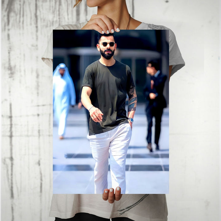 Metal Poster - Indian Cricketer Virat Kohli VK06