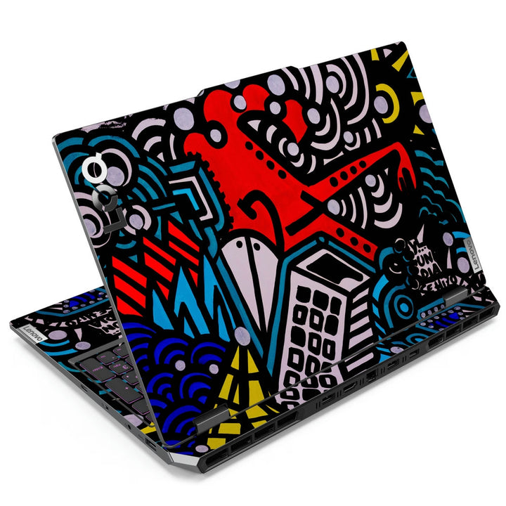 Lenovo LOQ Laptop Skin - Street Art Lines