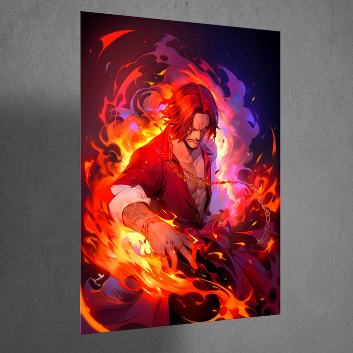 Metal Poster - Anime One Piece Shanks OP70