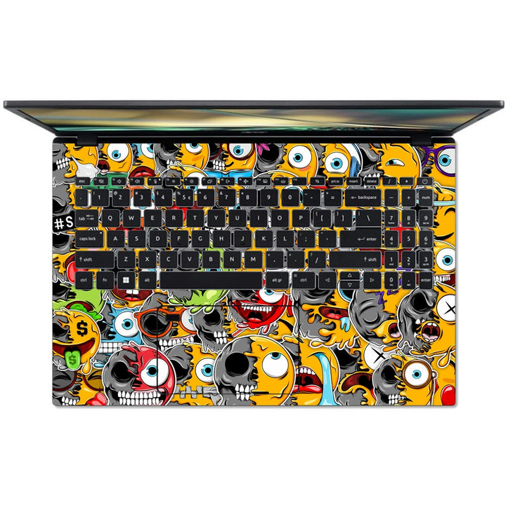 Acer Laptop Skin - Emojis Sticker Bomb