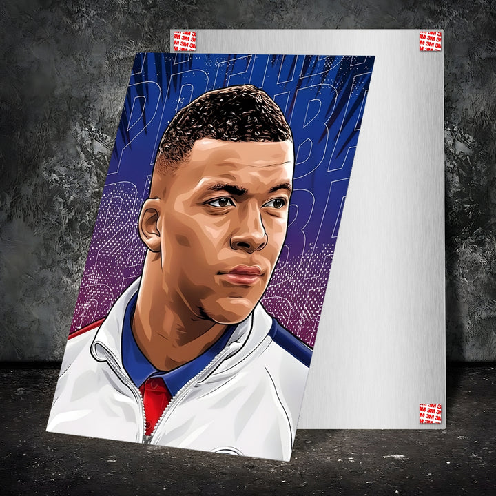 Metal Poster - Footballer Kylian Mbappe KM03