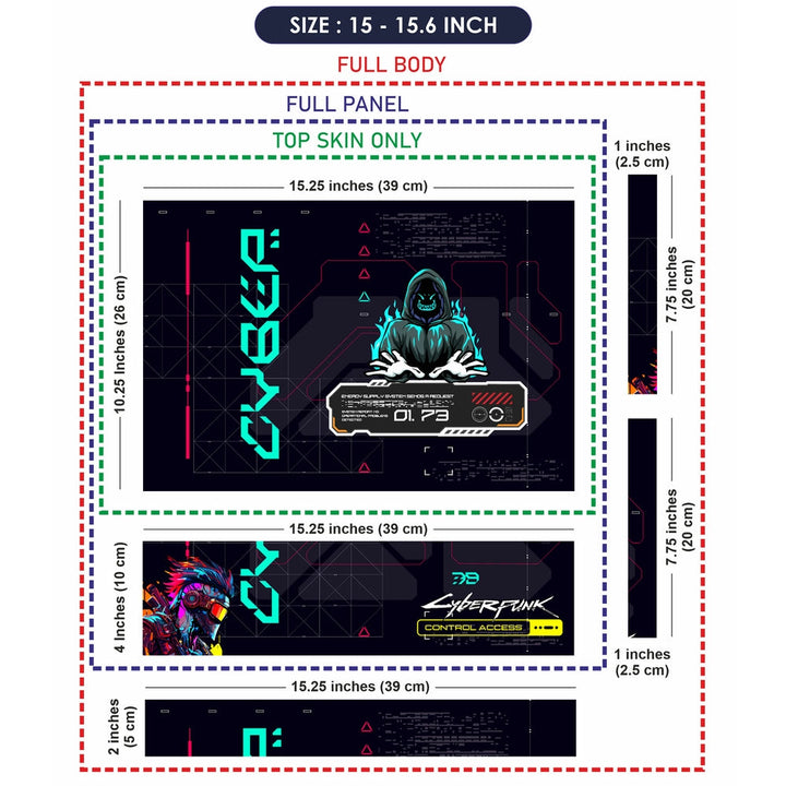 Laptop Skin - Cyberpunk Cyber Sentinel