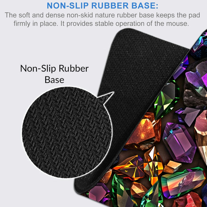 Anti-Slip Desk Mat Gaming Mouse Pad - Colorful Pebbles CP08