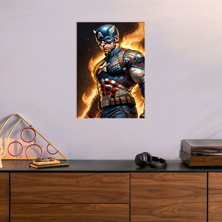 Metal Poster - Superhero Captain America CAP06