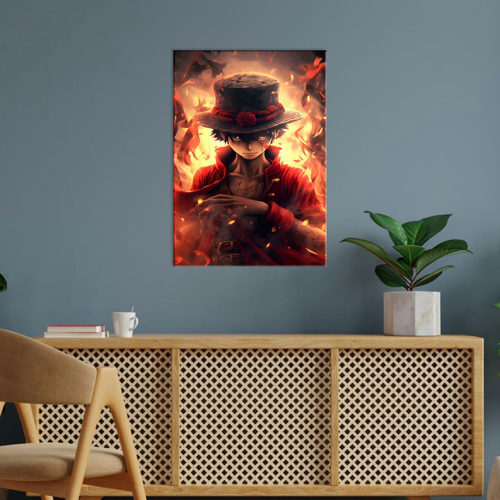 Metal Poster - One Piece Monkey D Luffy OP09