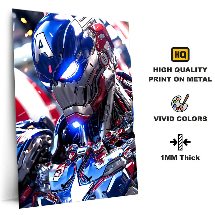 Metal Poster - Superhero Captain America CAP03