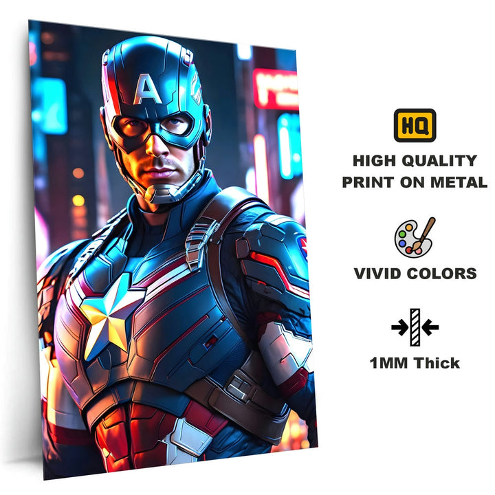 Metal Poster - Superhero Captain America CAP10