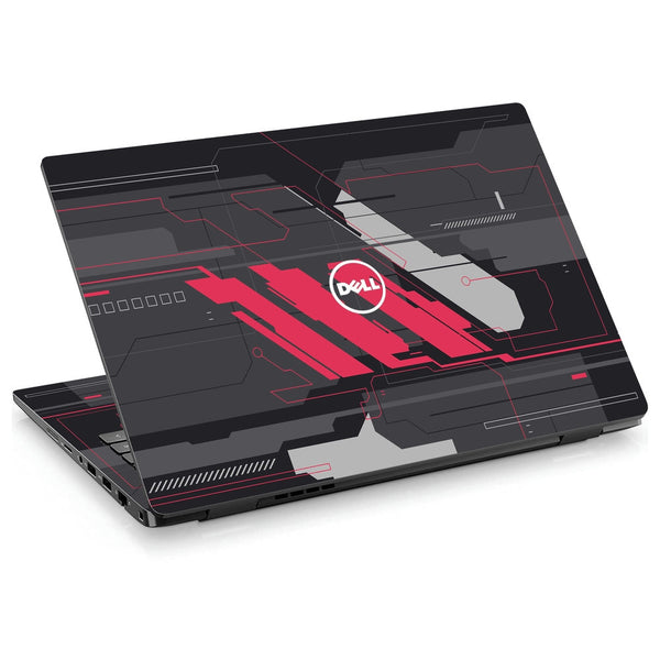 Dell Laptop Skin - Crimson Circuit