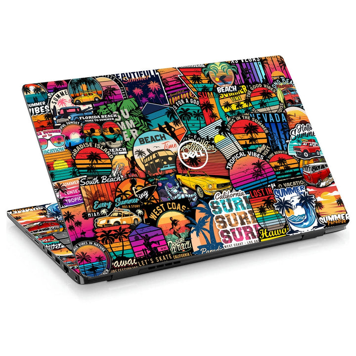 Dell Laptop Skin - Beach Time Sticker Bomb