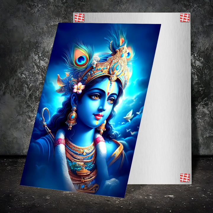 Metal Poster - Lord Krishna LK07