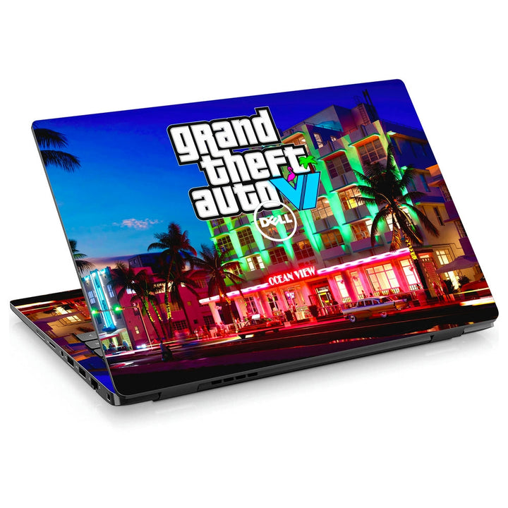 Dell Laptop Skin - GTA 6 Neon Ocean View