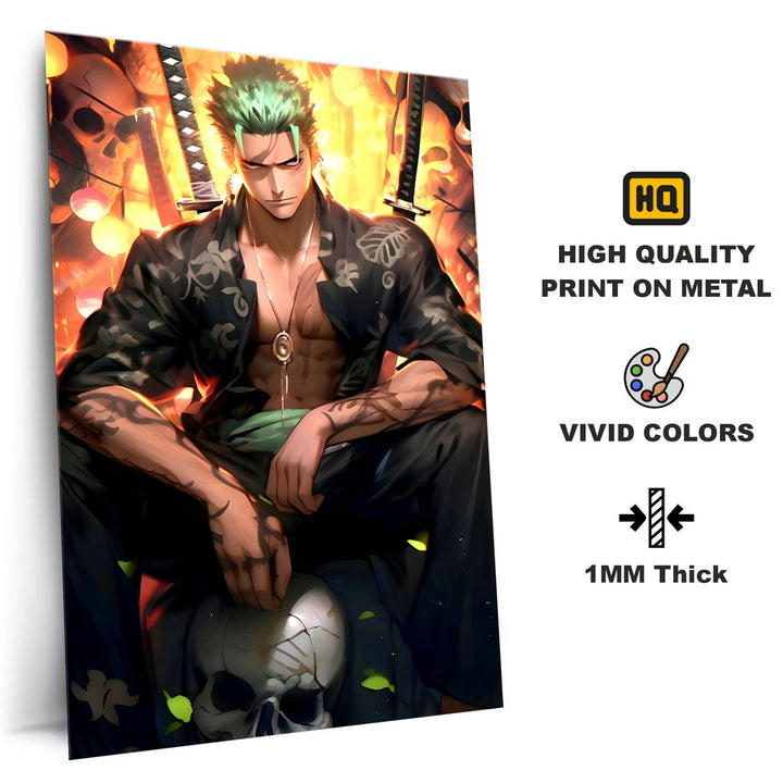 Metal Poster - One Piece Roronoa Zoro OP51