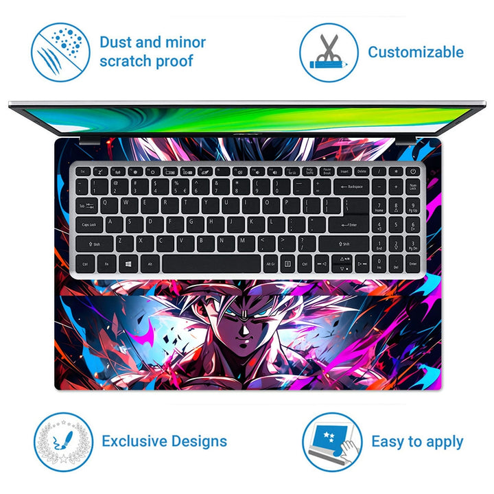 Laptop Skin - Goku Digital Art