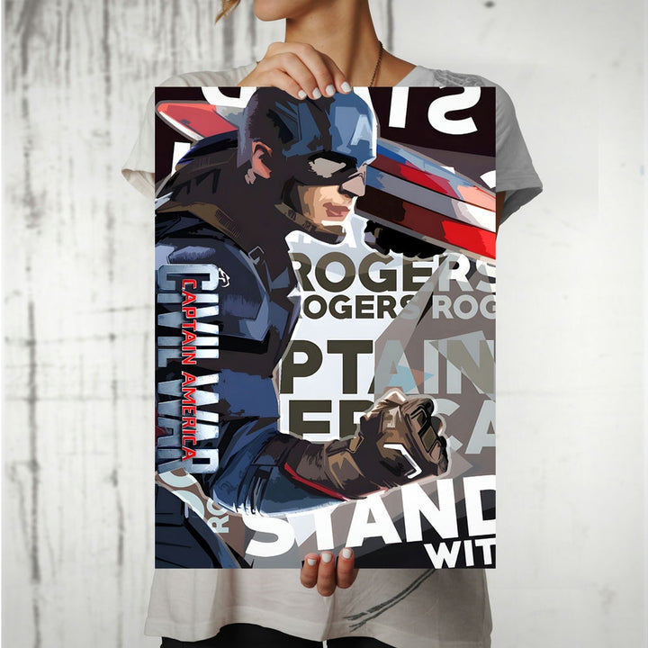 Metal Poster - Superhero Captain America CAP09