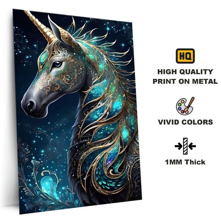 Metal Poster - Wildlife Unicorn UN01