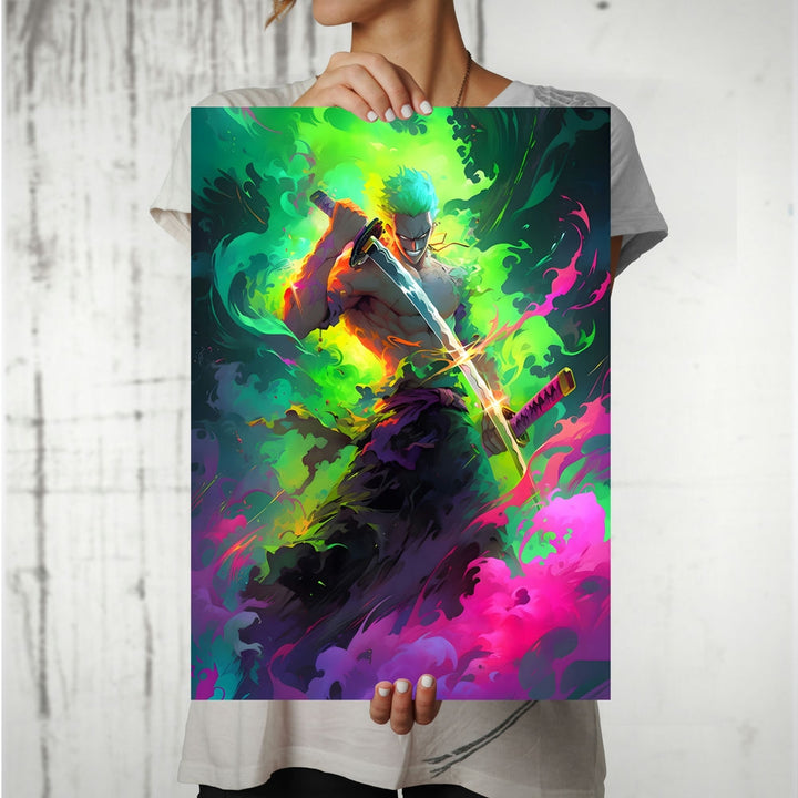 Metal Poster - Anime One Piece Zoro OP72