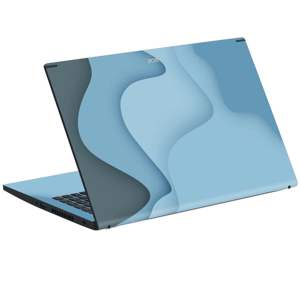 Acer Laptop Skin - Pastel Blue Paper Cutout Art