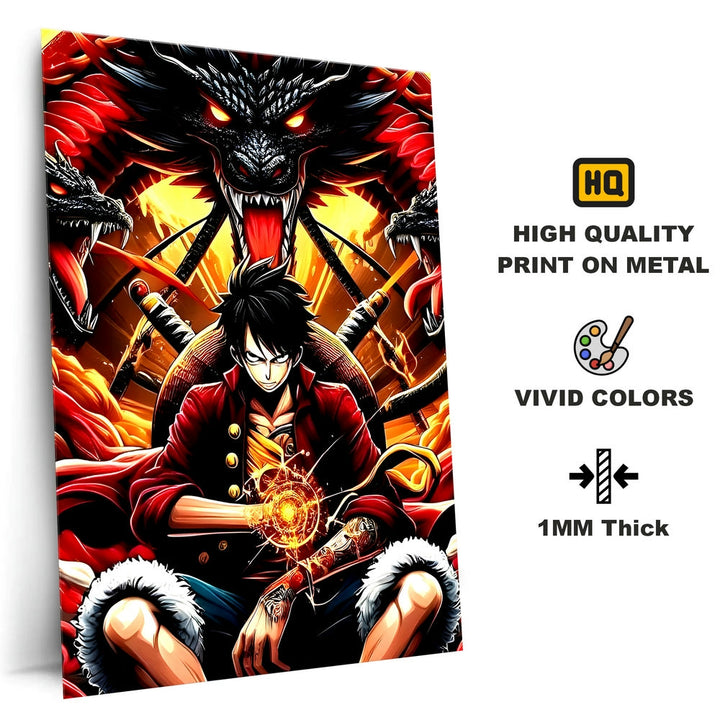 Metal Poster - One Piece Monkey D Luffy OP52