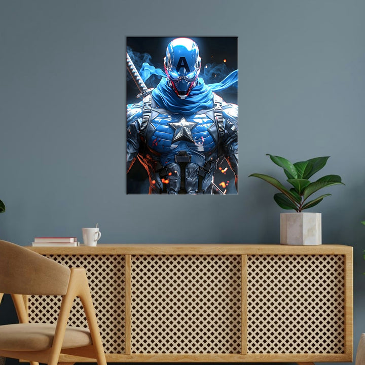 Metal Poster - Superhero Captain America CAP14