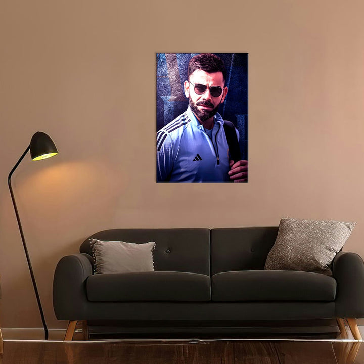 Metal Poster - Indian Cricketer Virat Kohli VK03