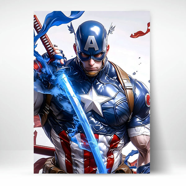 Metal Poster - Superhero Captain America CAP01