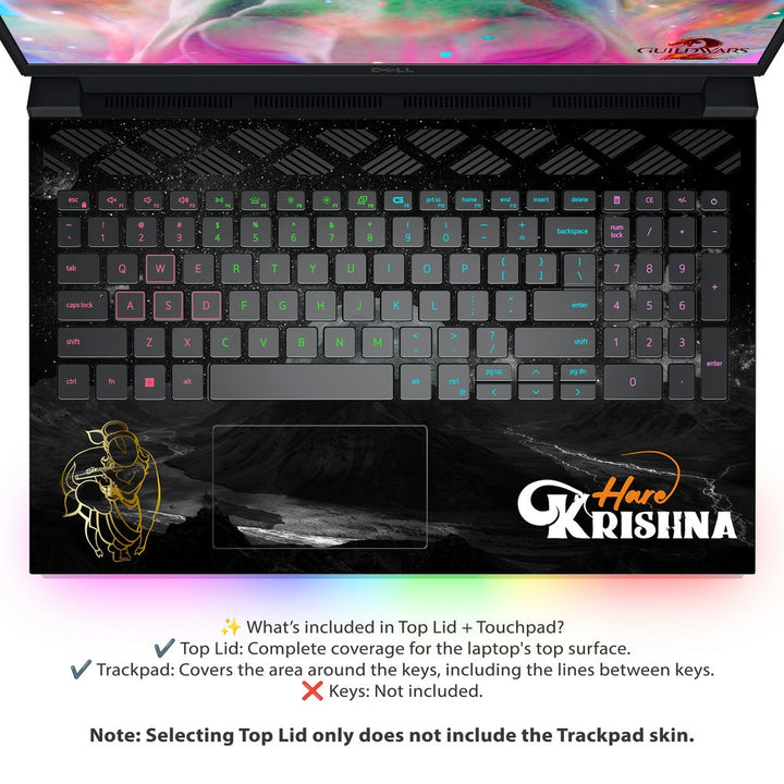 Dell Laptop Skin - Hare Krishna Night Universe