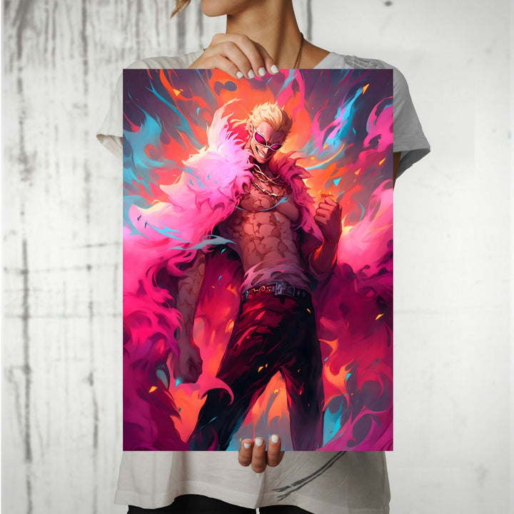 Metal Poster - Anime One Piece Doflamingo OP61