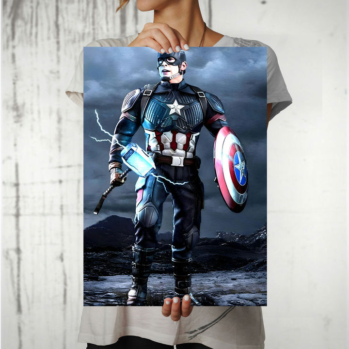 Metal Poster - Superhero Captain America CAP07