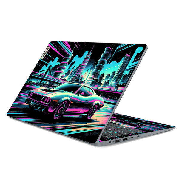 Lenovo Laptop Skin - Neon Muscle Car