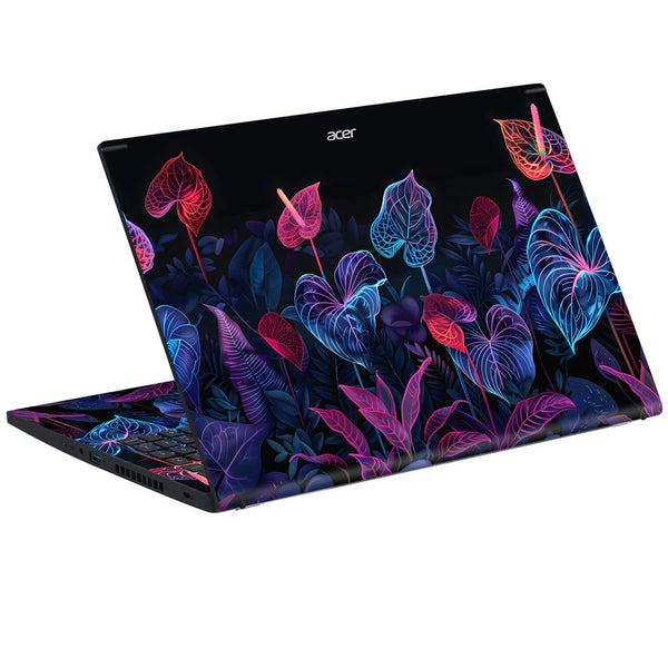 Acer Laptop Skin - Midnight Floral Blossom Pattern