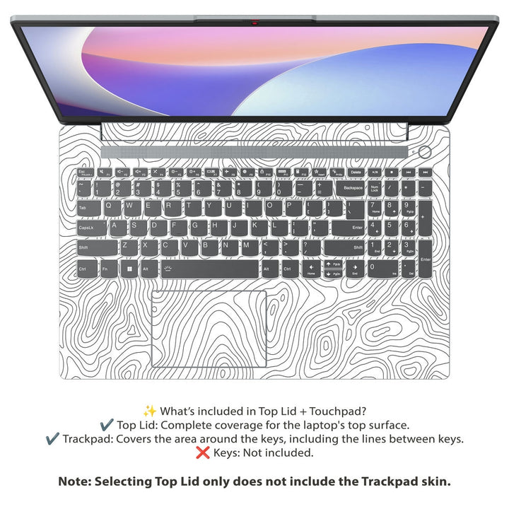 Lenovo Laptop Skin - Topography Pattern TP16