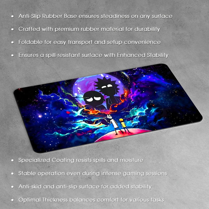 Anti-Slip Desk Mat Gaming Mouse Pad - Cosmic Gaming Colorful Space