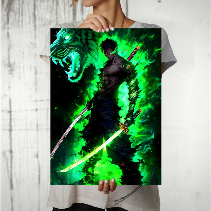 Metal Poster - One Piece Roronoa Zoro OP57