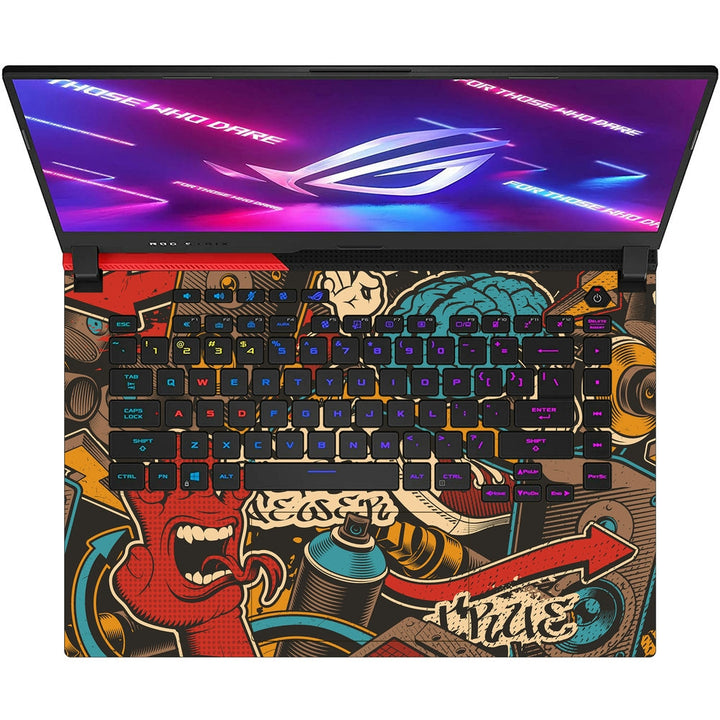 Laptop Skin for Asus - Spray Brain Graffiti_UV