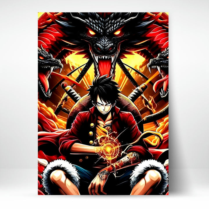 Metal Poster - One Piece Monkey D Luffy OP52