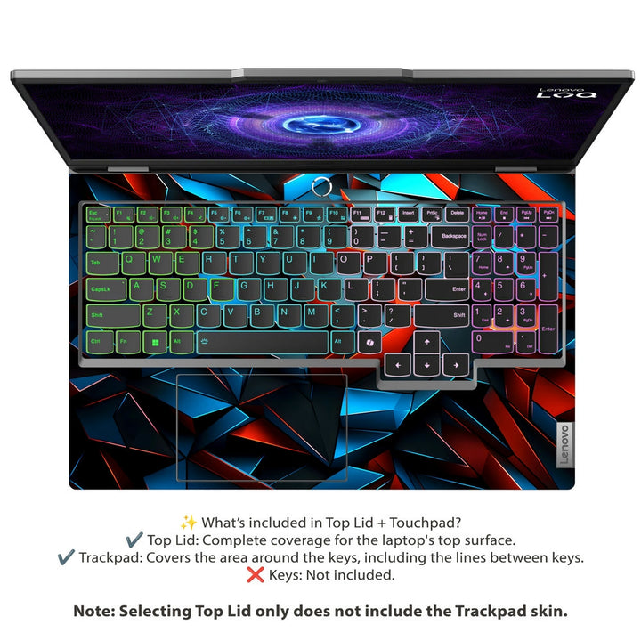 Lenovo LOQ Laptop Skin - Crimson Shards