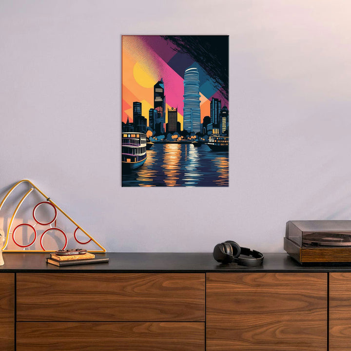 Metal Poster - City Art