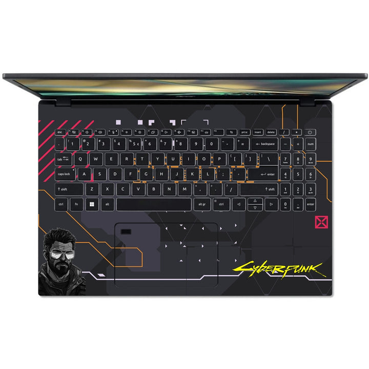 Acer Laptop Skin - Cyberpunk Tech Mercenary