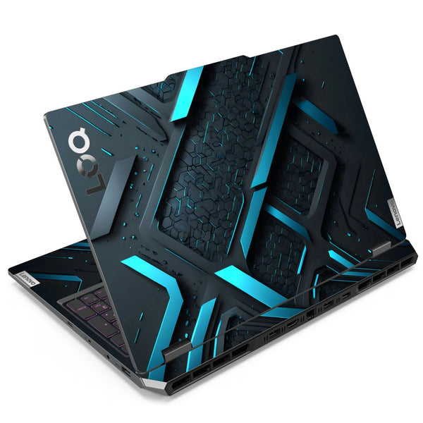 Lenovo LOQ Laptop Skin - Glowing Blue Grid Structure