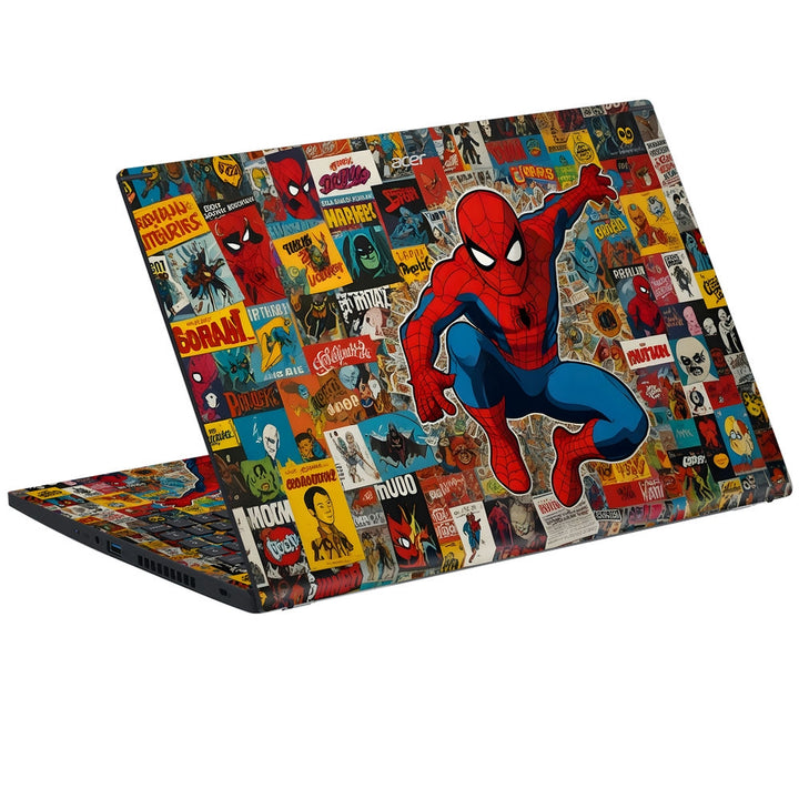 Acer Laptop Skin - Spiderman Jump Collage