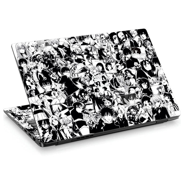 Dell Laptop Skin - Anime Sticker Bomb BW DS2