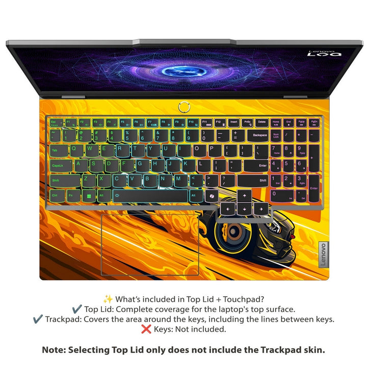 Laptop Skin - Mercedes AMG GT3 Yellow