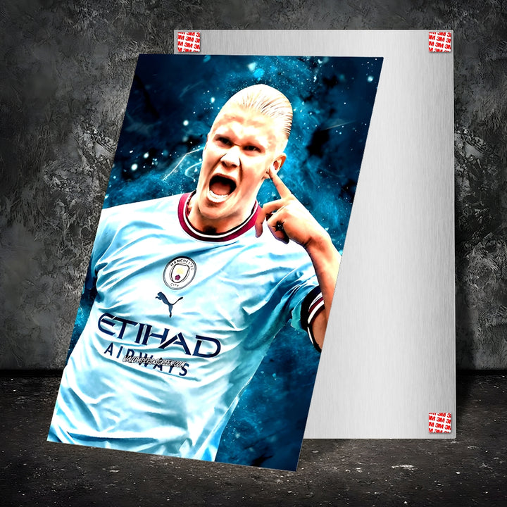 Metal Poster - Footballer Erling Haaland EH02