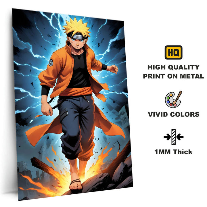 Metal Poster - Naruto Uzumaki NU02