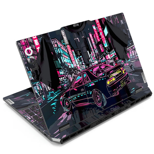 Laptop Skin - Cyberpunk City Drive