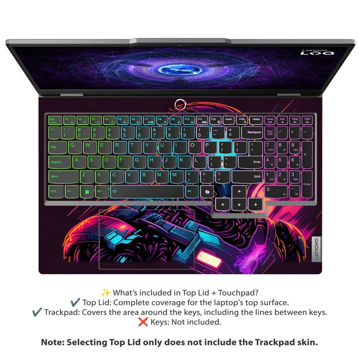 Lenovo LOQ Laptop Skin - Iron Man Purple