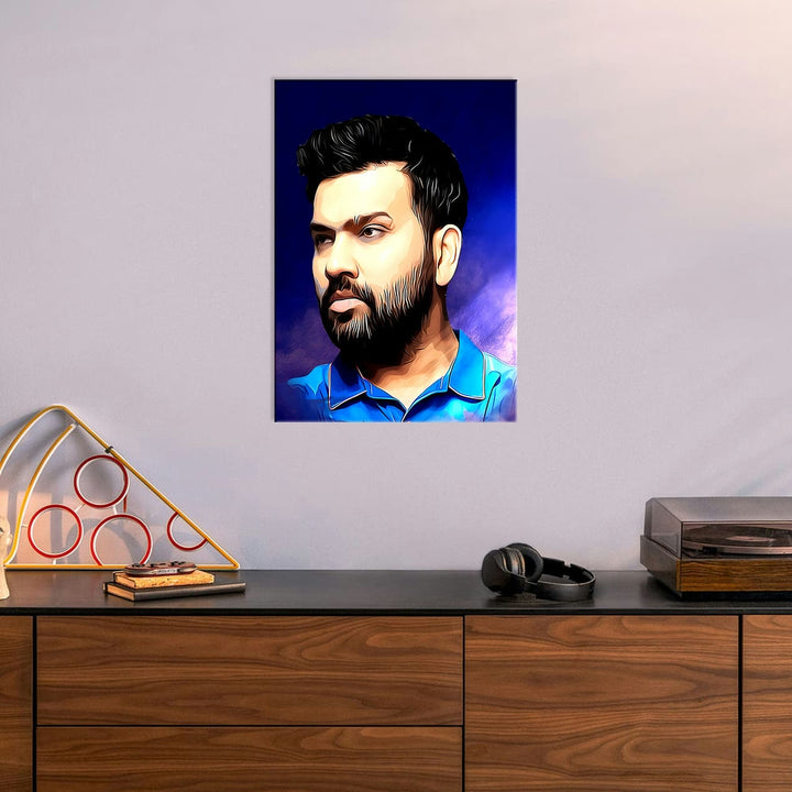 Metal Poster - Indian Cricketer Rohit Sharma RS01