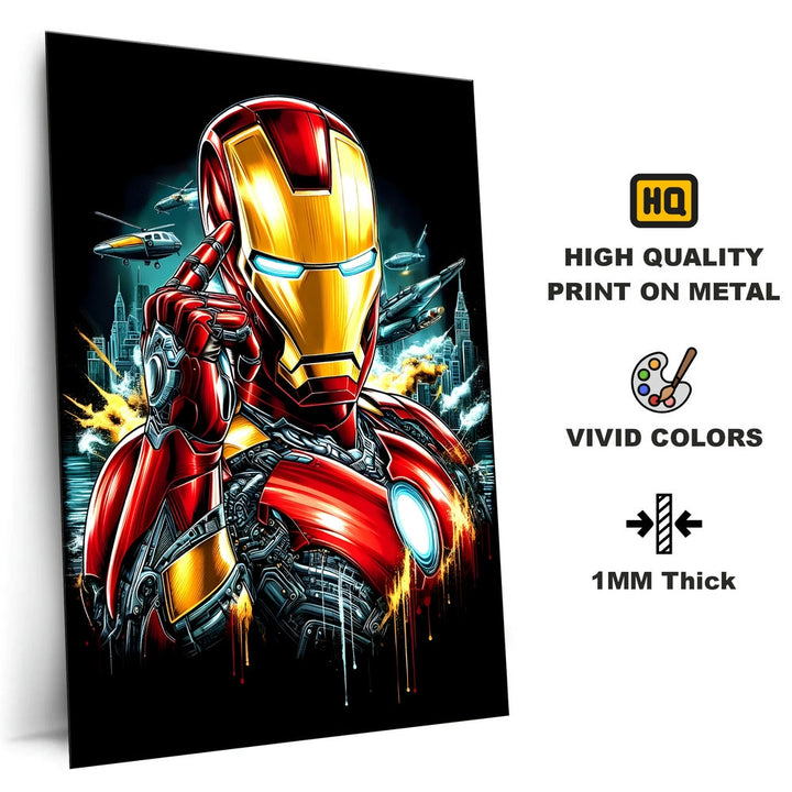 Metal Poster - Superhero Iron Man IM08